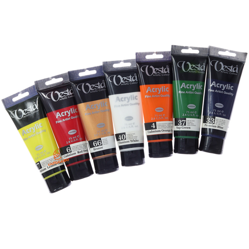 رنگ اکریلیک 75 میل تک رنگ وستا VESTA