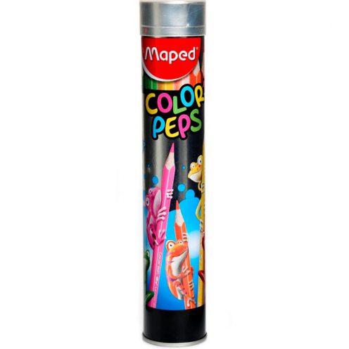 مداد رنگی 12 رنگ استوانه ای مپد MAPED
