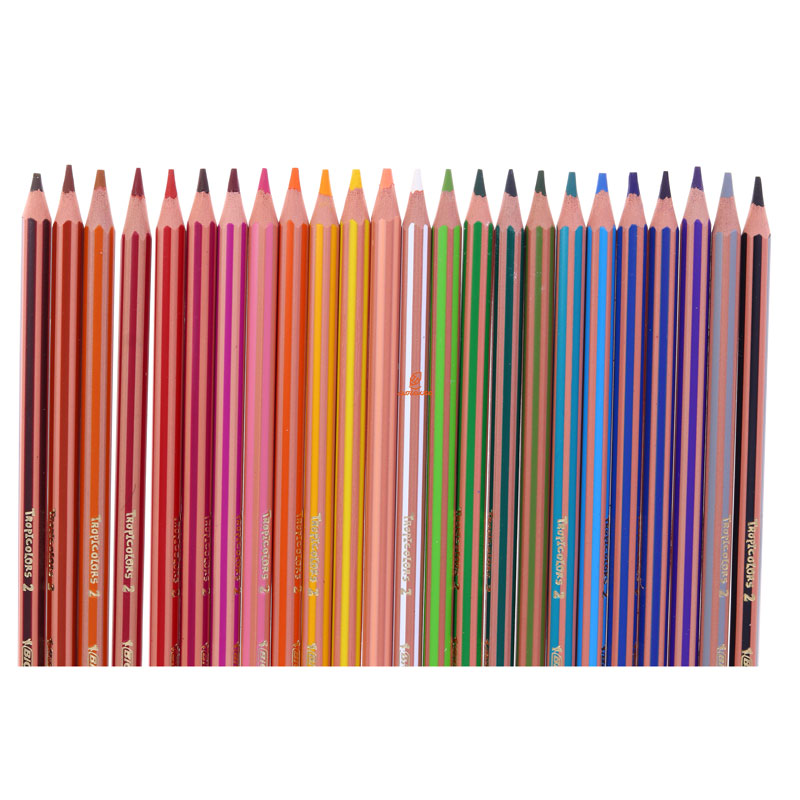 مداد رنگی 24 رنگ مقوایی بیک (6)