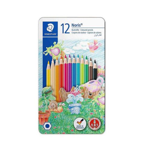 مداد رنگی 12 رنگ فلزی استدلر