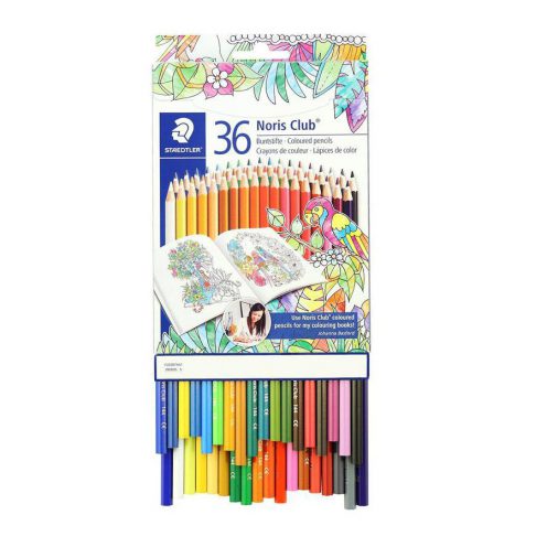مداد رنگی 36 رنگ مقوایی استدلر