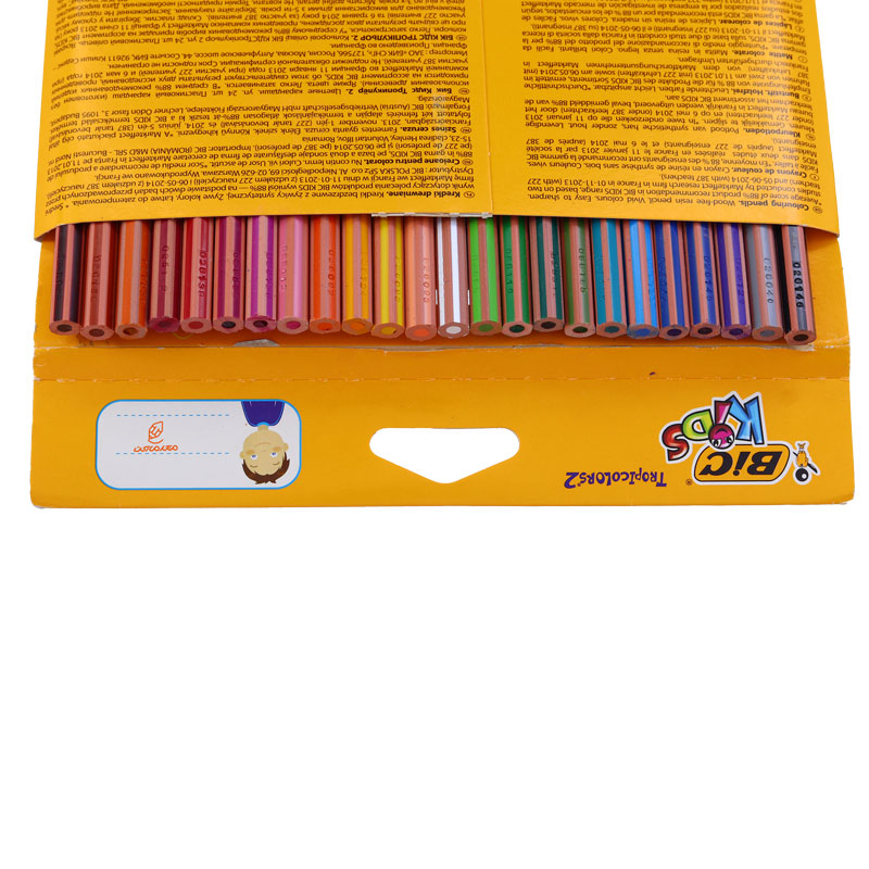 مداد رنگی 24 رنگ مقوایی بیک (4)