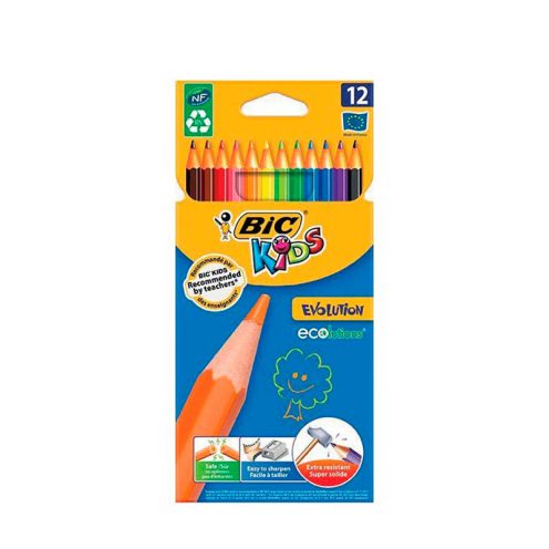 مداد رنگی 12 رنگ مقوایی بیک BIC