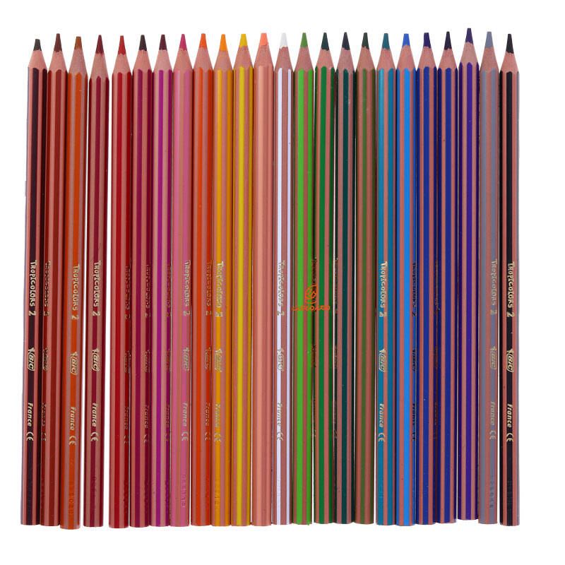مداد رنگی 24 رنگ مقوایی بیک (5)