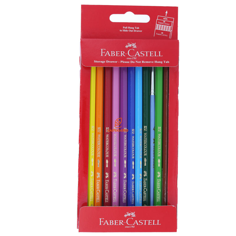 مداد رنگی آبرنگی 12 رنگ جعبه مقوایی طرح طوطی فابرکاستل FABERCASTELL (5)