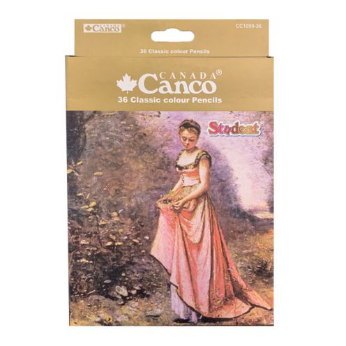 مداد رنگی 36 رنگ جعبه مقوایی سری استیودنت کنکو