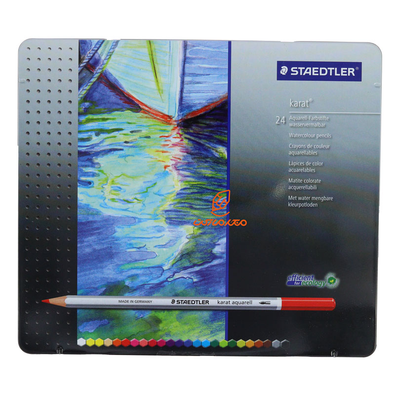 مداد آبرنگی 24 رنگ کارات استدلر