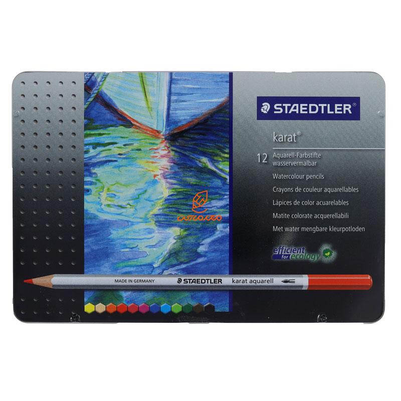 مداد آبرنگی 12 رنگ کارات استدلر