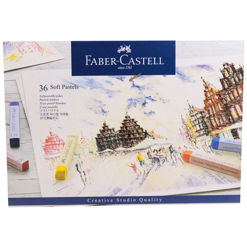 گچ پاستل کریتیو 36 رنگ فابر کاستل FABERCASTELL