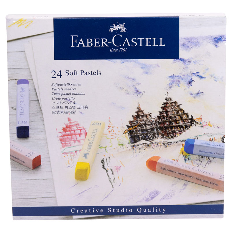 گچ پاستل کریتیو 24 رنگ فابر کاستل FABERCASTELL