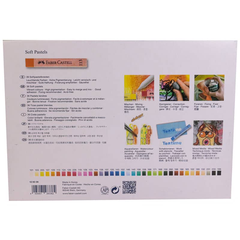 گچ پاستل کریتیو 36 رنگ فابر کاستل (2)
