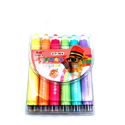 ماژیک علامت گذار 6 رنگ 116 طرح مداد