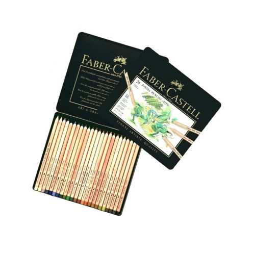 مداد رنگی پاستلی 24 رنگ فابرکاستل