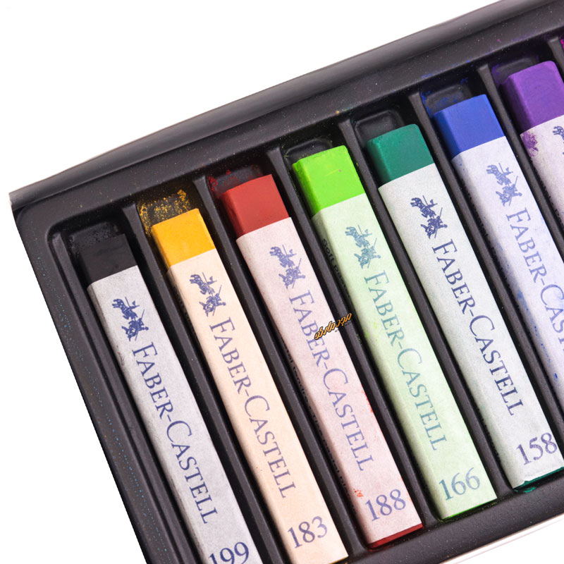 گچ پاستل کریتیو 12 رنگ فابر کاستل (2)