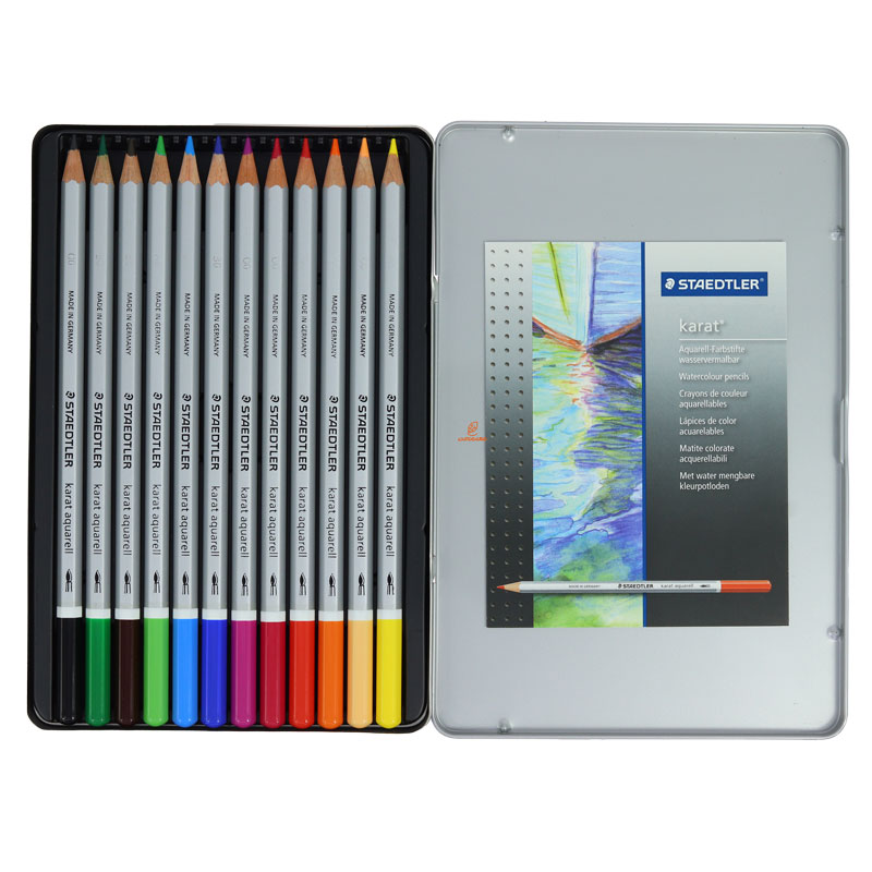 مداد آبرنگی 12 رنگ کارات استدلر (3)