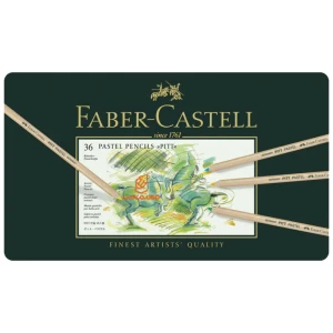 مداد رنگی پاستلی 36 رنگ جعبه فلزی فابرکاستل FABERCASTELL