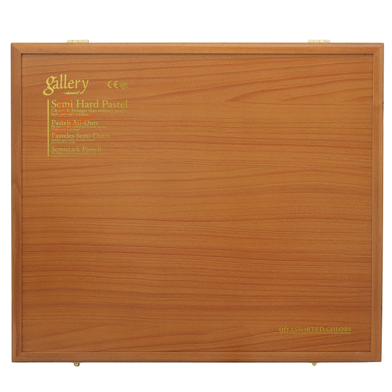 گچ پاستل آرتیست 96 رنگ جعبه چوبی گالری (9)