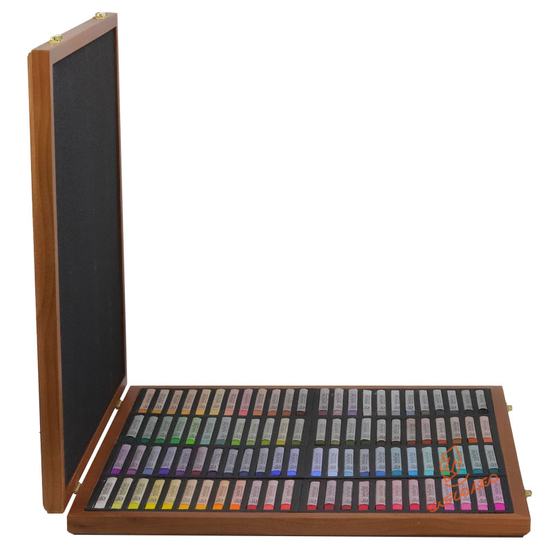 گچ پاستل آرتیست 96 رنگ جعبه چوبی گالری (5)