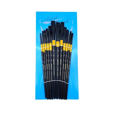 ست قلمو تخت مو مشکی کد 762 ماریس