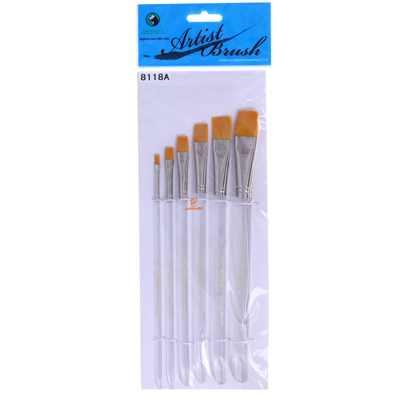 ست قلمو تخت ماریس دسته شیشه ای سری فرد کد 8118