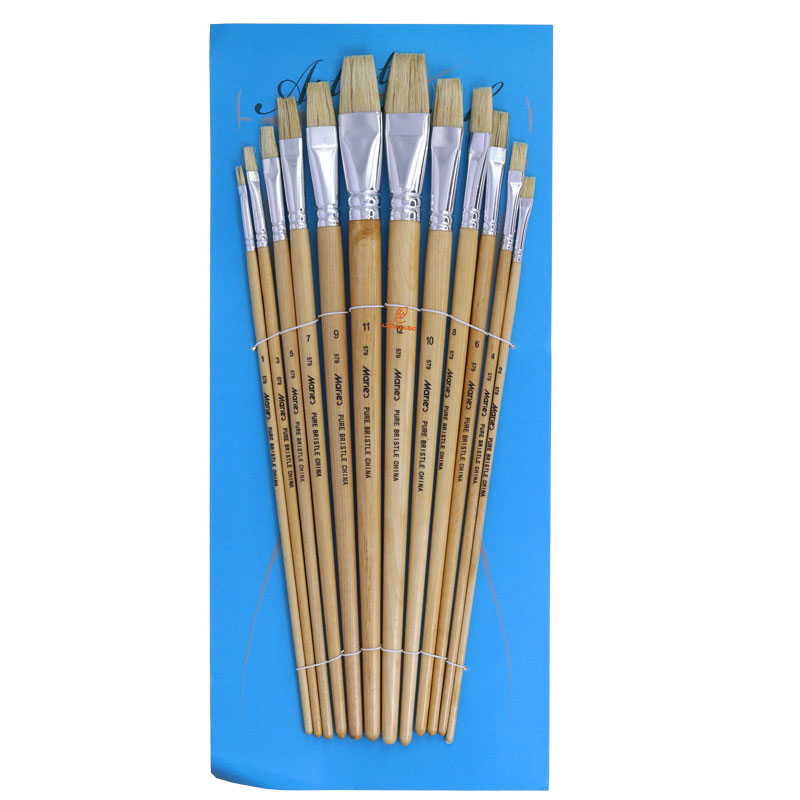 ست قلمو تخت دسته بلند کد 579 ماریس