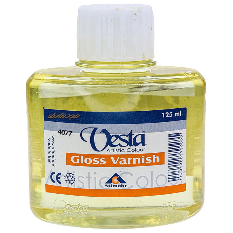 روغن ورنی براق (GLOSS VARNISH) 125 میل  وستا