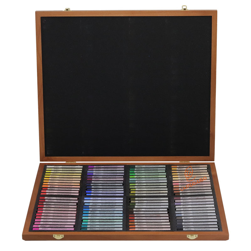 گچ پاستل آرتیست 96 رنگ جعبه چوبی گالری (4)