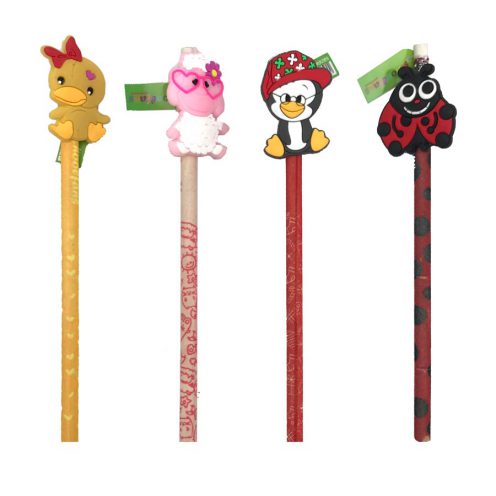 مداد مشکی بدنه مخملی+سر مدادی (طرح2)