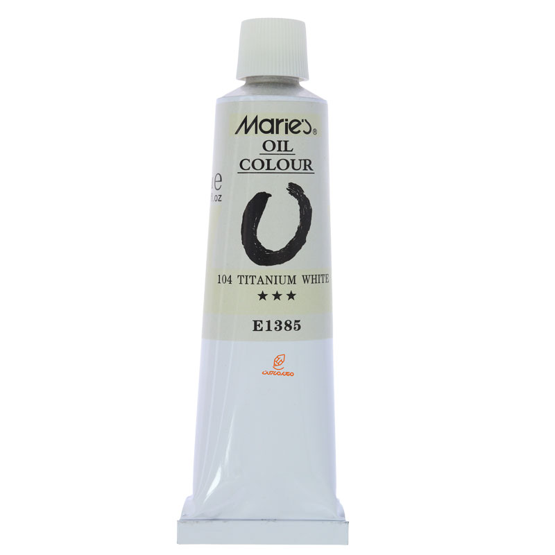رنگ روغن 170 میل سفید ماریس TITANIUM WHITE 104