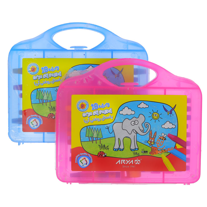 پاستل روغنی 18 رنگ طلقی 2030 آریا