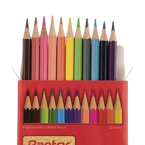 مداد رنگی 12 رنگ مقوایی پنتر