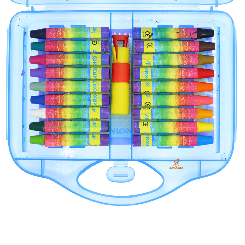 پاستل روغنی 18 رنگ طلقی آبی آریا (5)