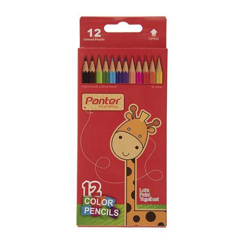 مداد رنگی 12 رنگ مقوایی پنتر