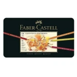 مداد رنگی 120 رنگ پلی کروموس جعبه فلزی فابرکاستل FABERCASTELL