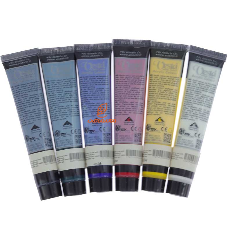 رنگ اکریلیک 6 رنگ 21 میل وستا VESTA (1)