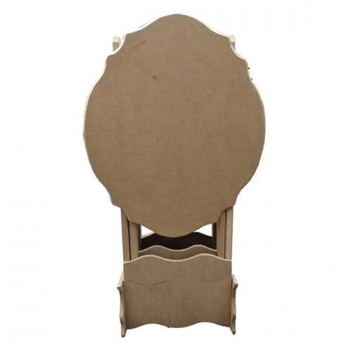 میز عسلی بیضی دالبری چوبی 088