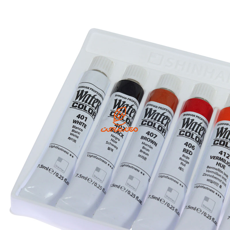 آبرنگ تیوپی 13 رنگ شین هان (4)