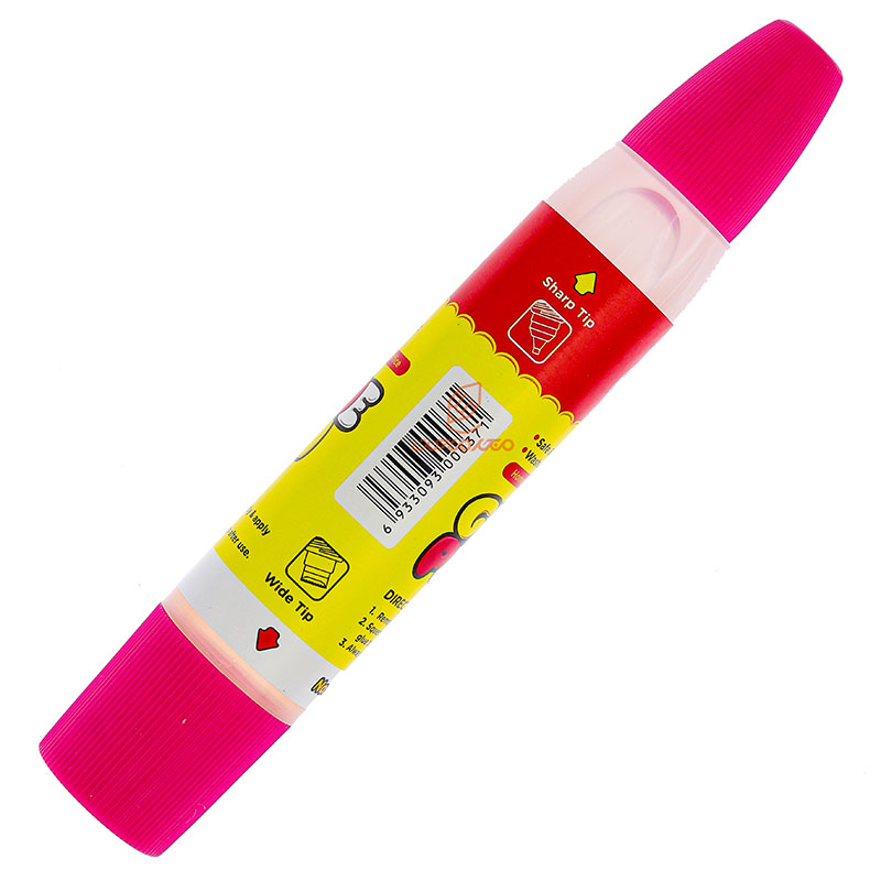 چسب مایع دو سر قلمی صورتی 9006 کینگ KING (3)