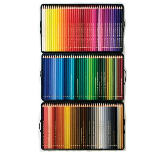 مداد رنگی 120 رنگ پلی کروموس جعبه فلزی فابرکاستل FABERCASTELL