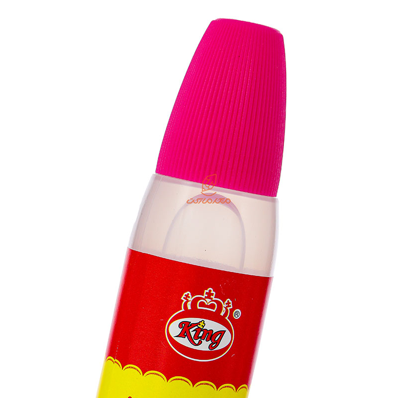 چسب مایع دو سر قلمی صورتی 9006 کینگ KING (4)