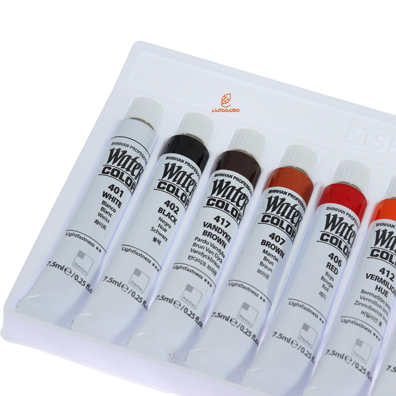 آبرنگ تیوپی 18 رنگ شین هان (4)