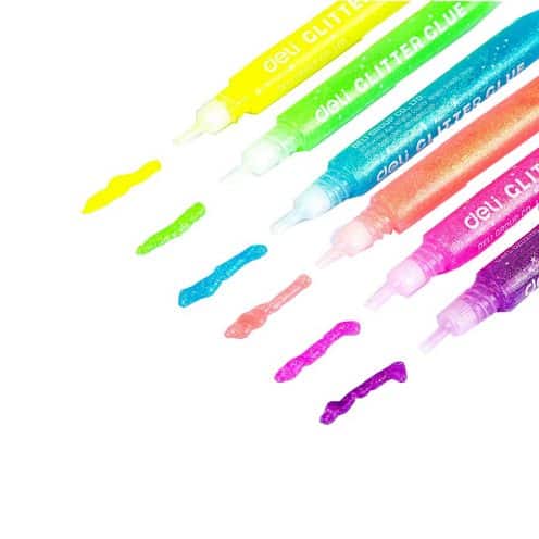 چسب اکلیلی 6 رنگ 71301 دلی