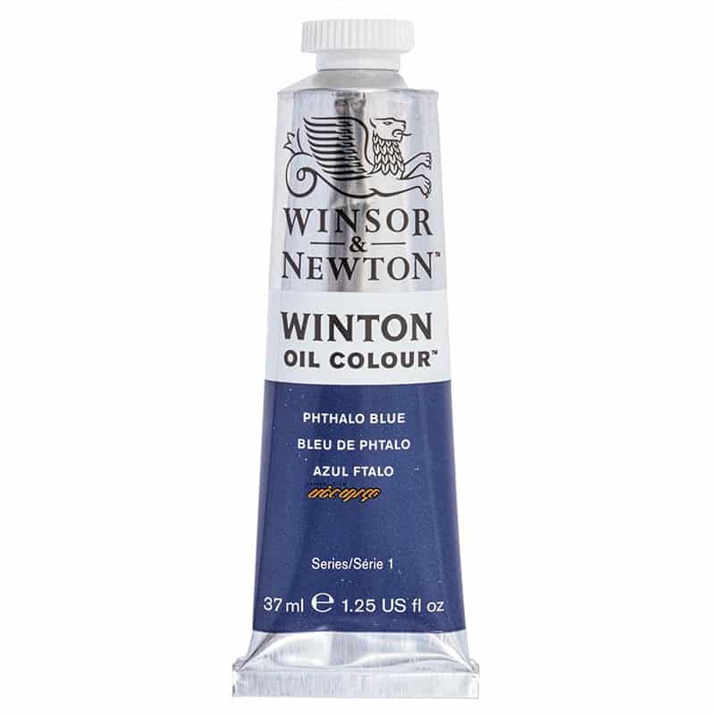 رنگ روغن تک رنگ 37 میل وینزور (Winsor&Winton)PHTHALO BLUE