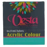 رنگ اکریلیک 6 رنگ 21 میل وستا VESTA (2)