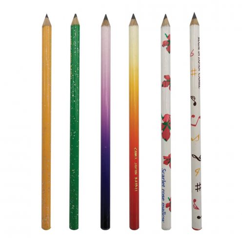 مداد مشکی کوتاه مینیاتوری بدنه رنگی کمل