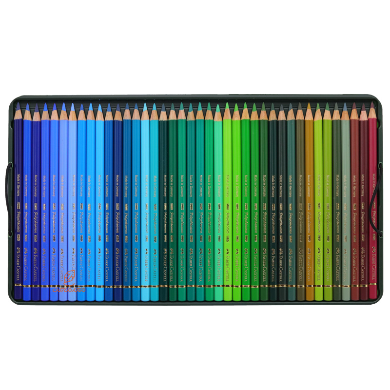 مداد رنگی 120 رنگ جعبه فلزی پلی کروم فابر کاستل