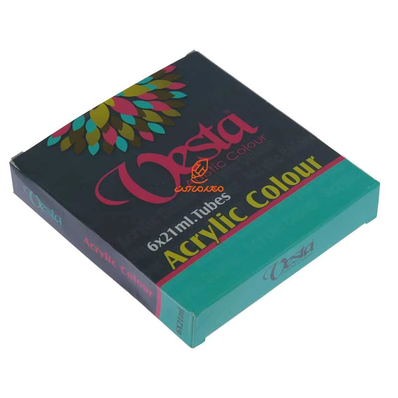 رنگ اکریلیک 6 رنگ 21 میل وستا VESTA (4)