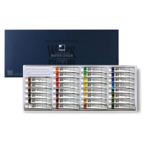 آبرنگ تیوپی 30 رنگ شین هان