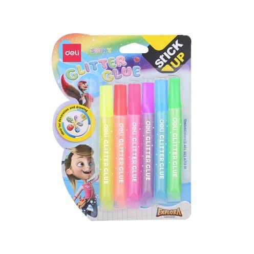 چسب اکلیلی 6 رنگ 71301 دلی