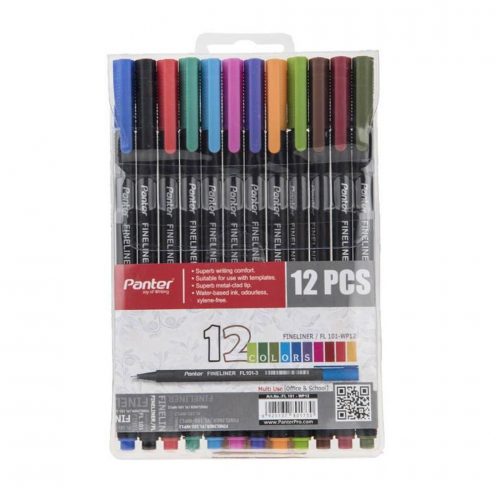 روان نویس 12 رنگ پنتر